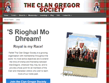 Tablet Screenshot of clangregor.com
